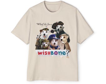 Wishbone Dog Oversized Tee – 90s Kids TV Show Throwback