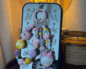 Customized handmade keychain charm with POPMART authentic pop beans | Dimoo x Disney