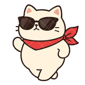 10 PNG Mochinyang Fashion Special Sticker Pack – Cat Special Illustrations(cat characters,cat illustration,cozy stickers,planner stickers)