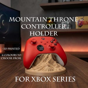Soporte para mando de Xbox impreso en 3D con diseño de montaña / Accesorios únicos y detallados para Xbox / Organización de escritorio para gamers