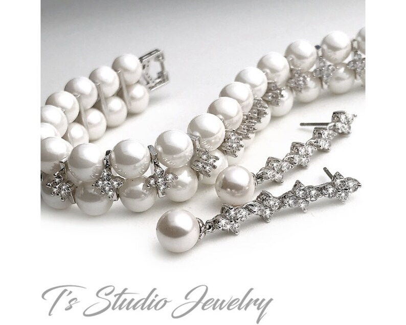 ivory pearl wedding jewelry