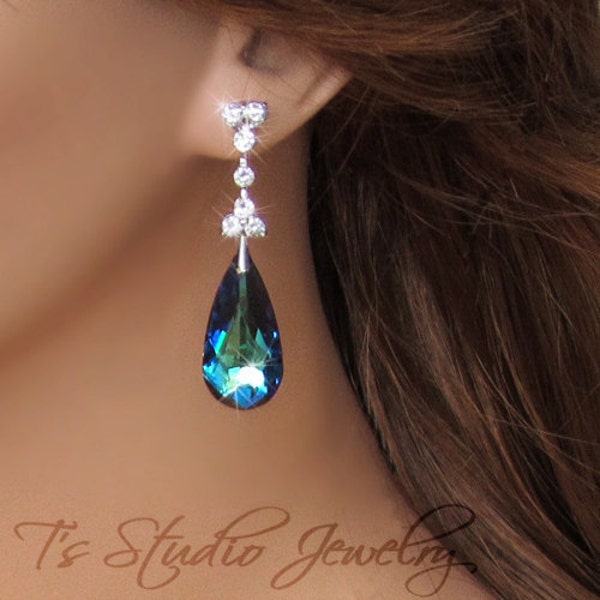 Peacock Chandelier Earrings Whiskey Quartz main image 1