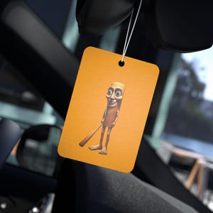 Désodorisant pour voiture Tung Tung Tung Sahur, Cadeau amusant, Diffuseur de parfum pour véhicule, Désodorisant suspendu, Décoration de voiture de dessin animé, Brainrot italien