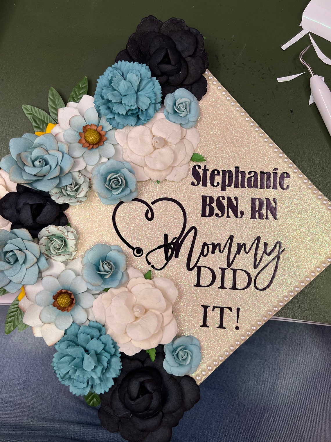 Grad Cap Topper Rugby Custom Grad Cap Toppers - Etsy