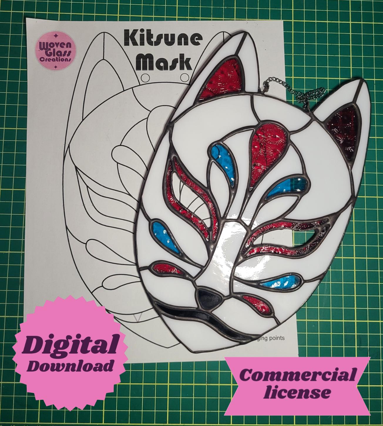 Glass Kitsune - Etsy