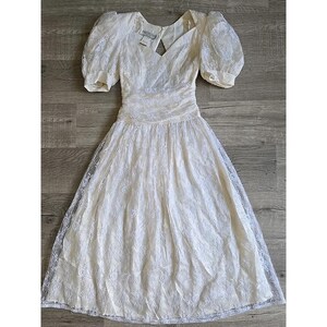 jessica mcclintock short white dress 1990s Jessica Mclintock Gunne Sax White Dress