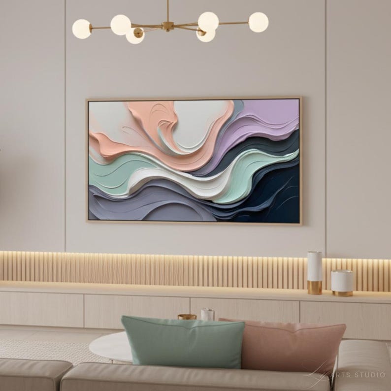 Pastel Computer Display Pastel Abstract Wave 4K 8K TV, Monitor, Desktop, and Computer Art ...
