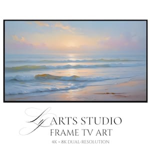 Textured Abstract Wave 4K 8K Frame TV Art, Dual-Resolution Smart TV and Monitor Wallpaper Background, Pastel Modern Digital Download