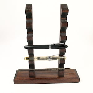Fountain Pen Stand Holder Display Organizer for 5 Pens Collector Stylophile #623