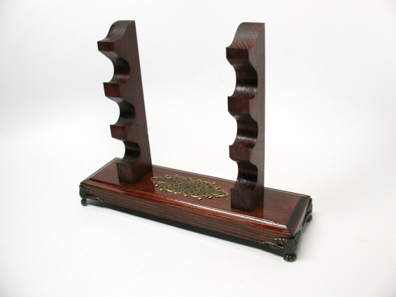Calligraphy Ink Pen Holder Wood Stand Holder Display Holds 3 Etsy