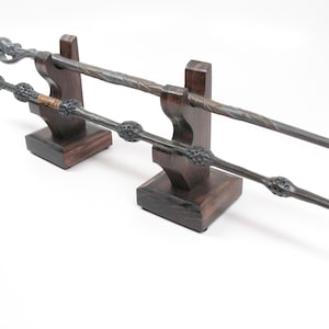 Magic Wand Stand Wizard Desktop Display Holds Two Wands. #1427