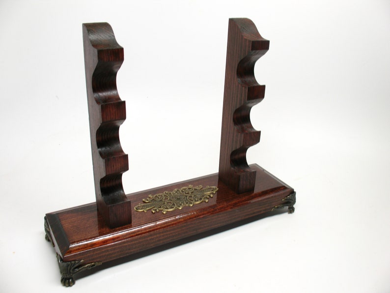 Calligraphy Ink Pen Holder Wood Stand Holder Display Holds 3 Etsy
