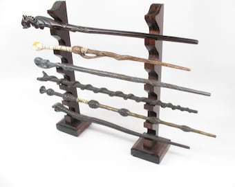 Magic Wand Stand Wizard Desktop Display  Holds 6 Wands #1432