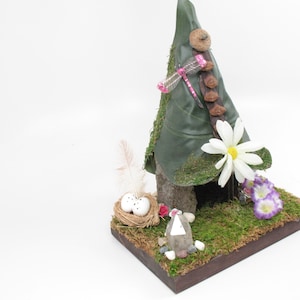 Handmade Fairy House Home Cottage Whimsical Pixie Decor Art #460
