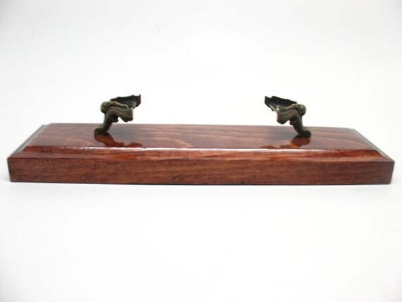 Fountain Pen Holder Wood Stand Display Desk Office Image 0