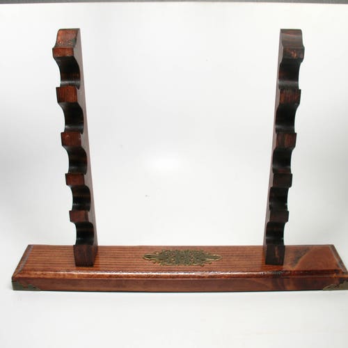 Magic Wizard Wood Wand Holder Stand Display Holds 6 Wands Etsy