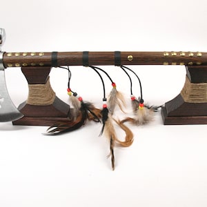 Peace Pipe Stand Holder Display Ceremonial #624