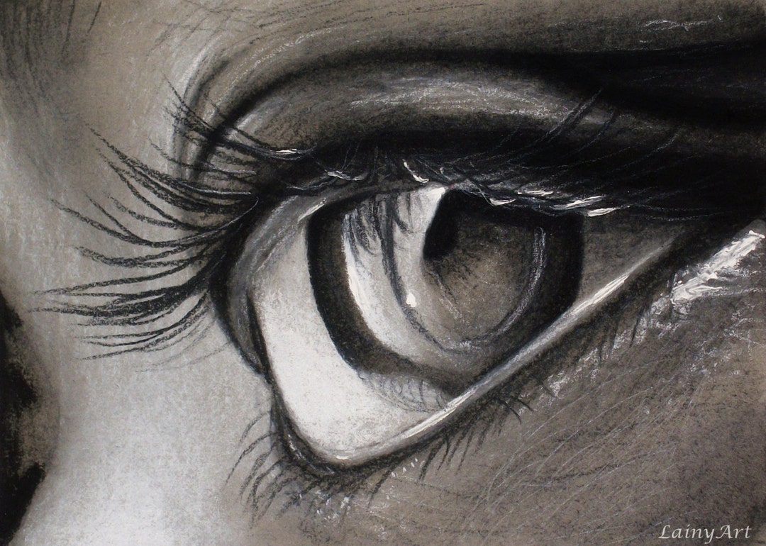 Now close your eyes」 デッサン画