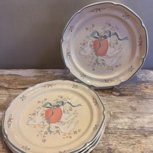 11” Vintage International China “Marmalade” Goose Dinner Plate – Country Kitchen Stoneware – Made in Japan