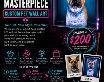 Glow Pet Wall Art