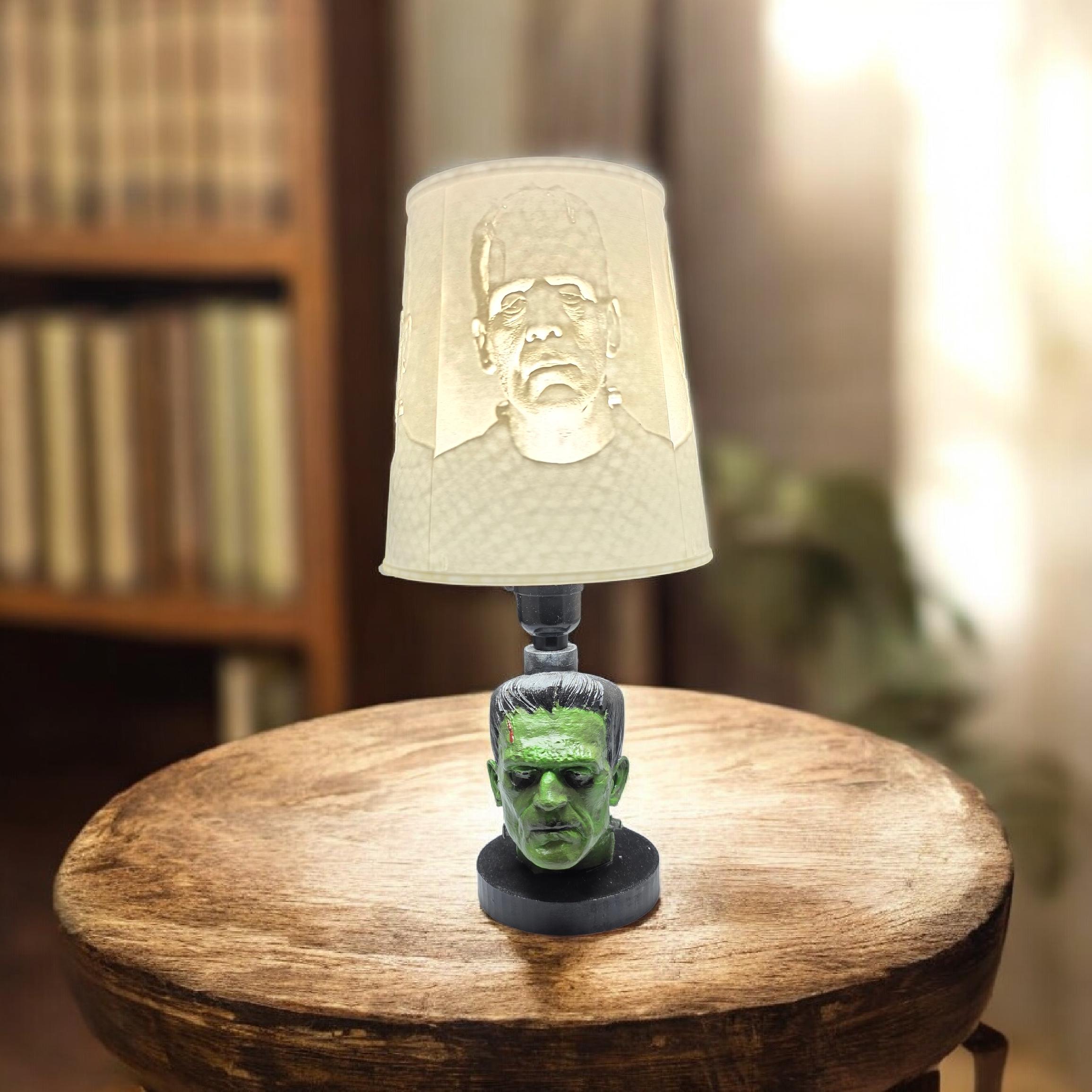 vintage 9 frankenstein light lamp halloween works