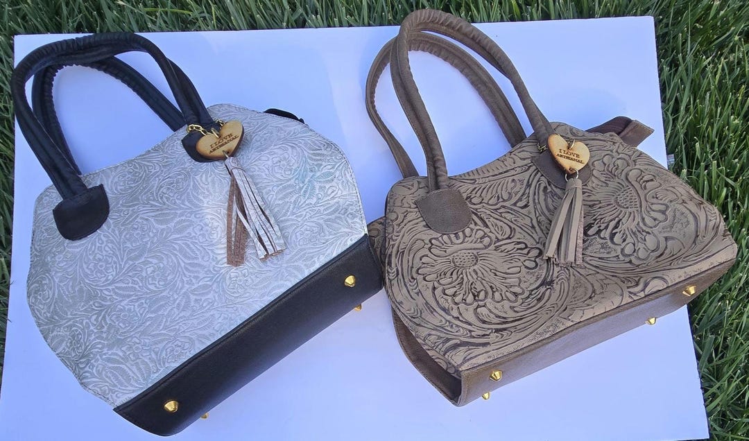 100% Leather Purses/custom Handbags - Etsy
