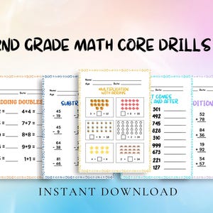 Educational 2nd Grade Math Worksheets - Printable Homeschooling Materials