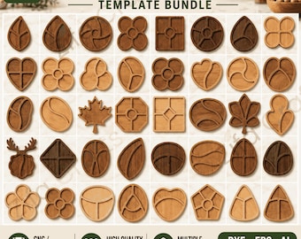 40 Snack Plate & Bowl Template Bundle, Wooden Serving Tray, CNC Laser Ready Files (Digital Download)