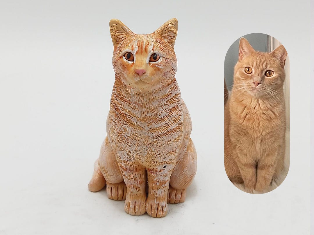 Personalized Clay Cat Cake Topper: Pet Memorial, Wedding, Birthday ...