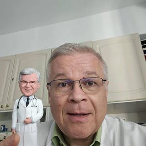 Custom Doctor Bobbleheads, Custom Attending Physician Bobbleheads, Holiday Gifts, Doctor Retirement Gifts, Christmas Bobblehead Gifts