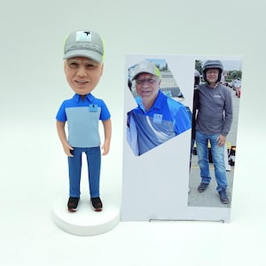 Custom Father Bobblehead, Personalized Custom Men&#39;s Statues, Grandpa Birthday Gifts, Custom Christma Gifts, Husband Gifts, Anniversary Gifts