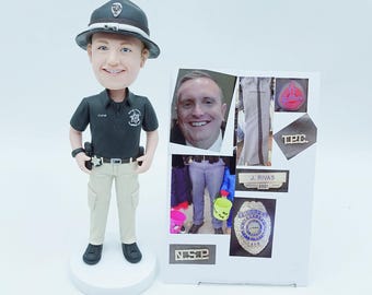 Custom Police Officer Bobblehead: Personalized Gift
