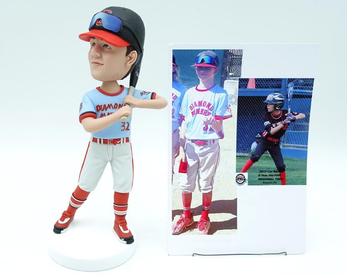Custom Baseball Player Bobblehead, Unique Christmas Gift