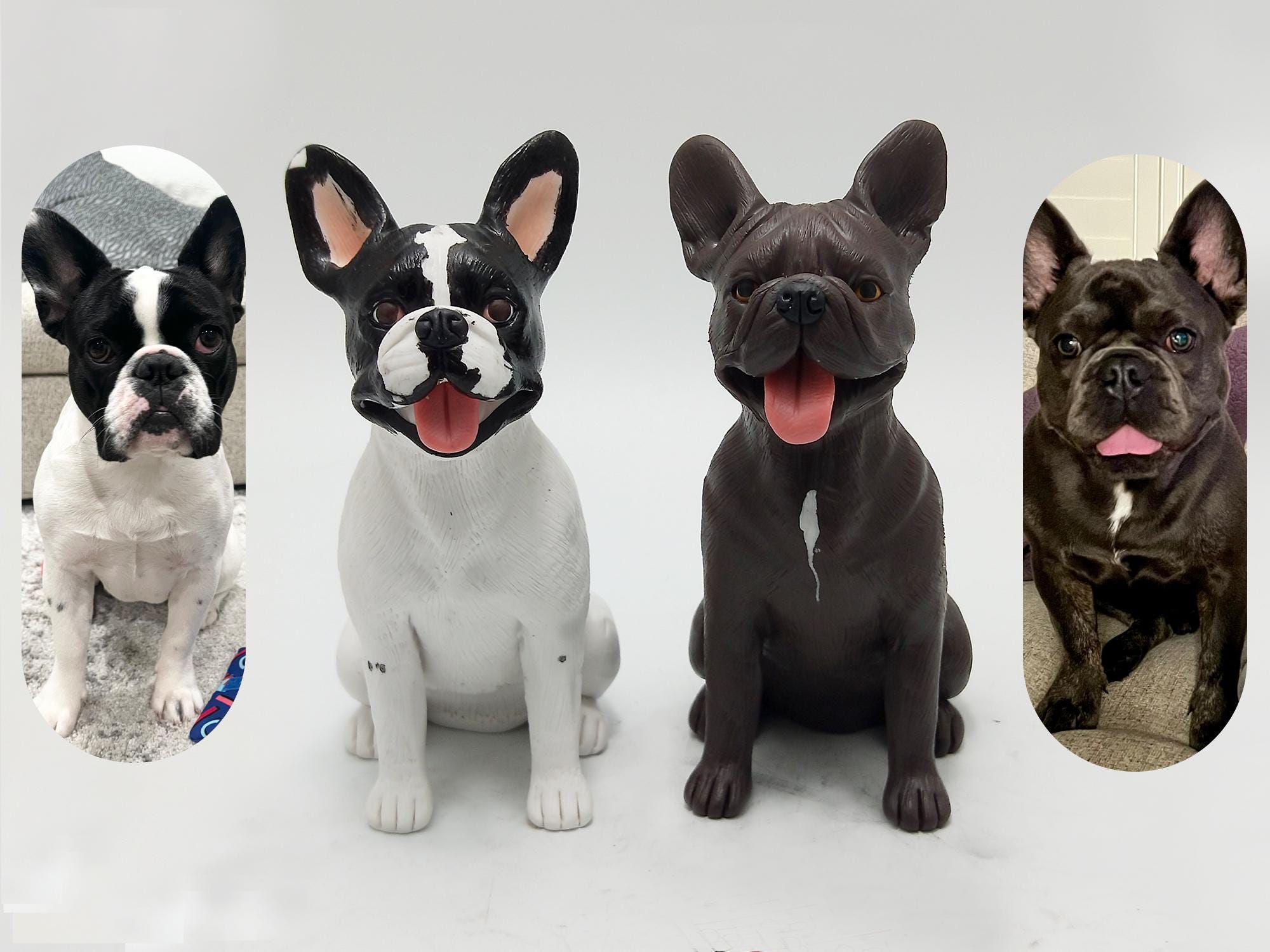 Personalized Dog Cake Topper: Handmade Clay Pet Sculpture