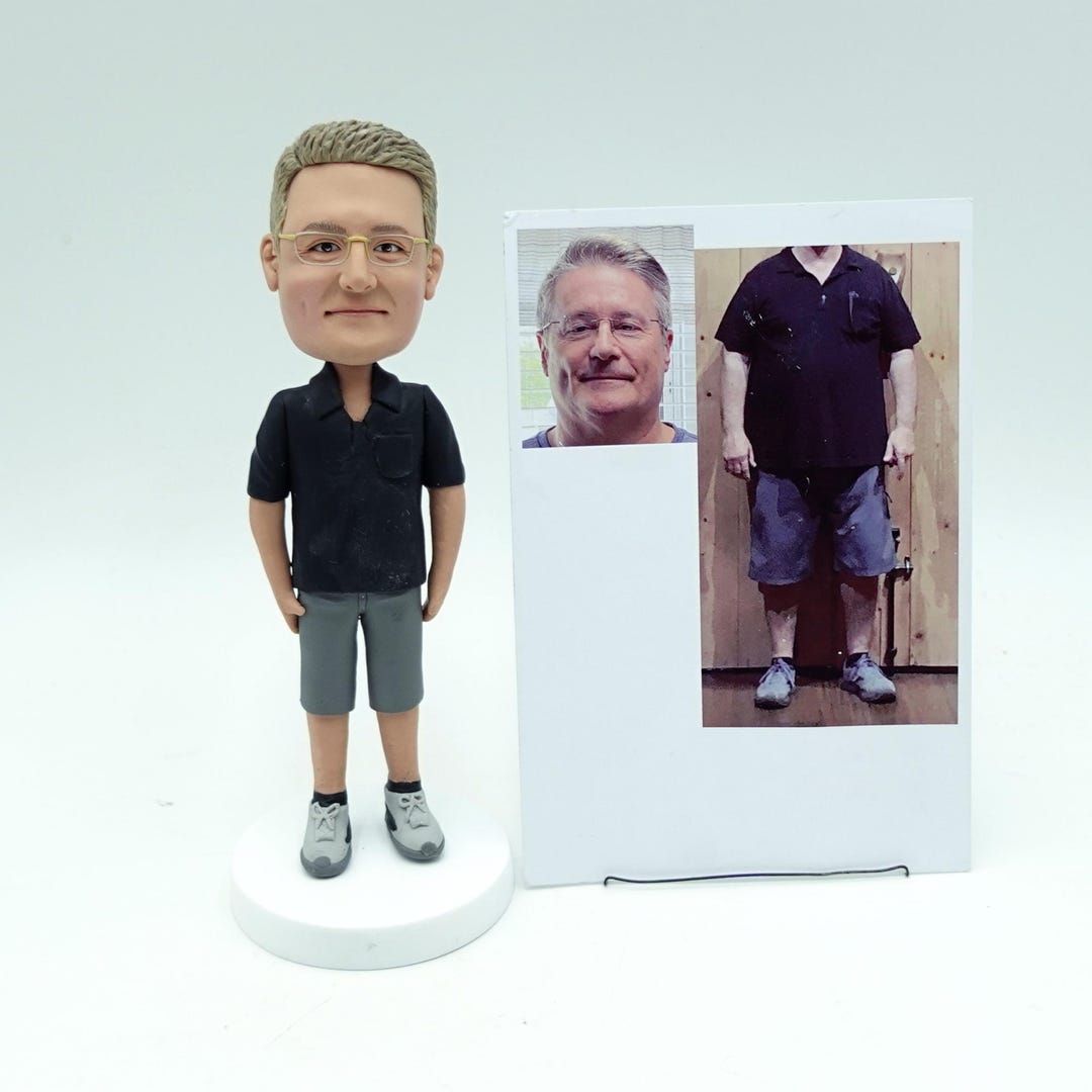 Personalized Father Figure Bobblehead: Custom Handmade Keepsake Gift ...