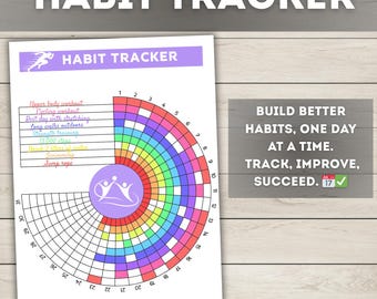 Daily Habit Tracker Printable: Wellness & Self Care (Digital Download)