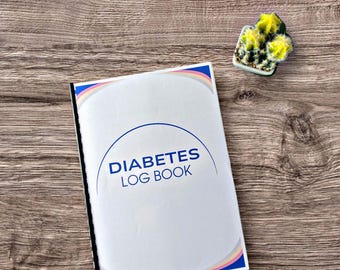 Diabetes Log Book Printable, Blood Sugar Tracker, US Letter A4