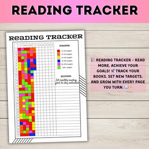 Favorite Book, Reading Tracker, Book Tracker, Reading List, Printed Journal Page, Planner, Your Book,