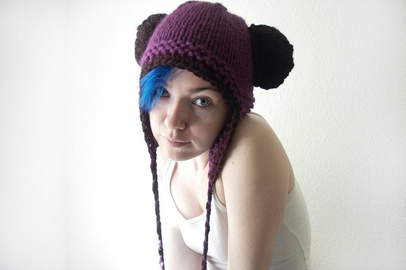 PATTERN Knit Bear Earflap Hat image 3