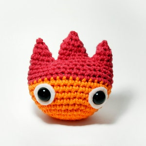 PATTERN Calcifer Crochet Fire Demon Amigurumi image 3