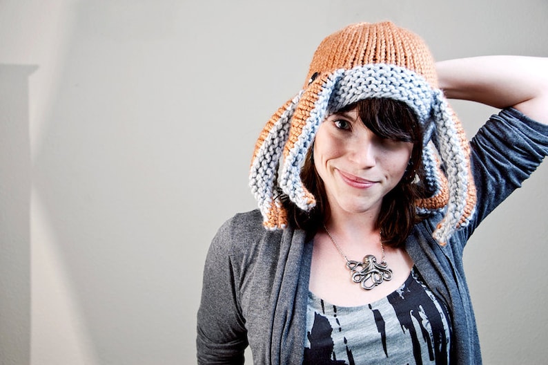 KNITTING PATTERN Knit Octopus Hat image 2