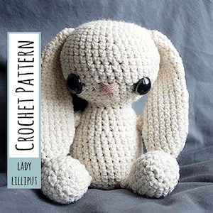 PATTERN - Crochet Bunny Amigurumi Stuffed Toy