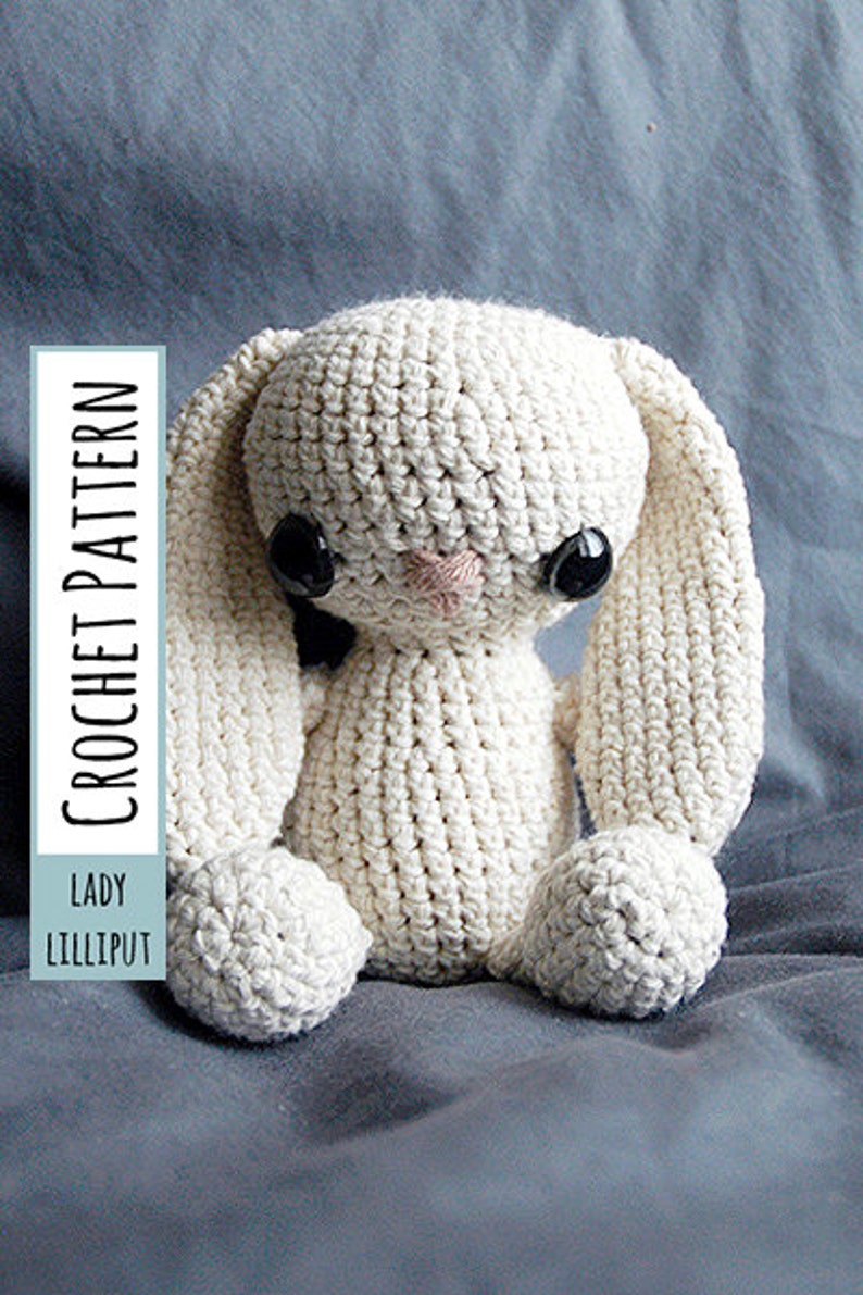 PATTERN Crochet Bunny Amigurumi Stuffed Toy image 1