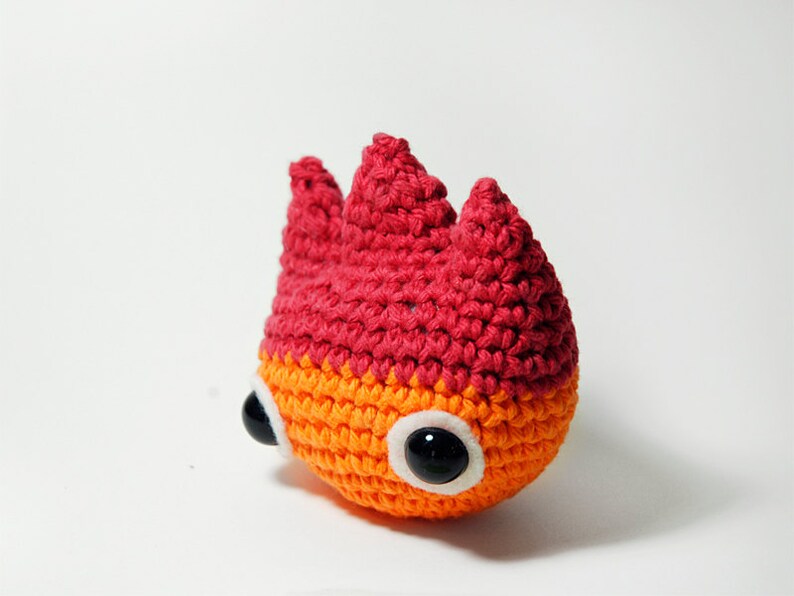 PATTERN Calcifer Crochet Fire Demon Amigurumi image 4