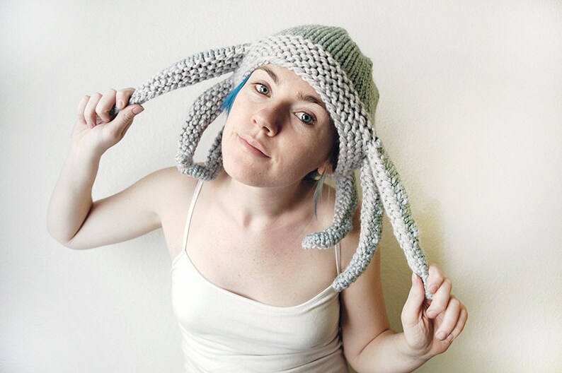 KNITTING PATTERN Knit Octopus Hat image 5