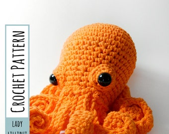 WZÓR NA SZYDEŁKO - Ośmiornica Amigurumi Pluszowa zabawka