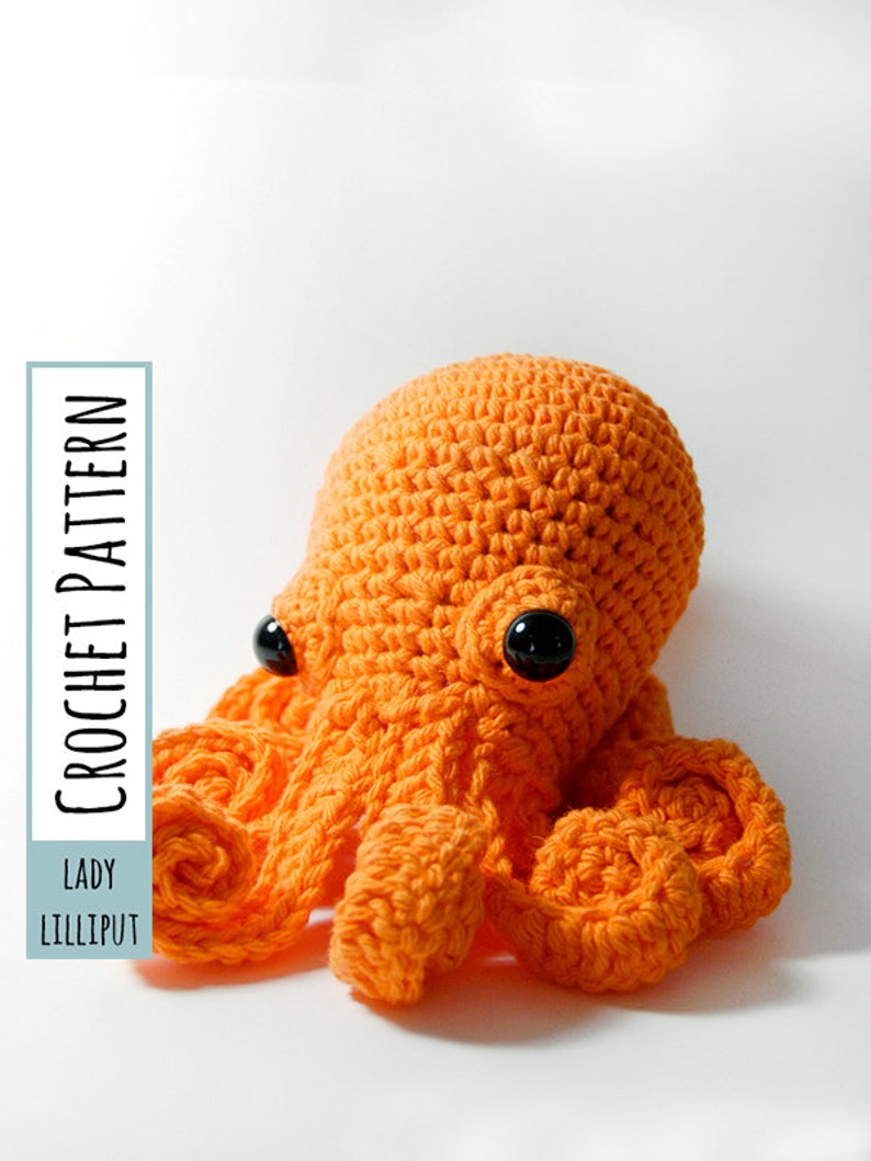 PATTERN CROCHET Octopus Amigurumi Stuffed Toy image 1