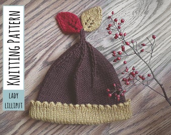 KNITTING PATTERN - The Little King Baby Beanie