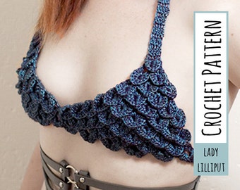 PATTERN - Dragon Scale Bikini Top