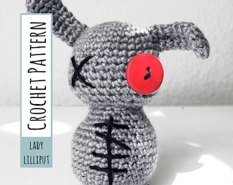 PATTERN - Crochet Zombie Bunny Amigurumi